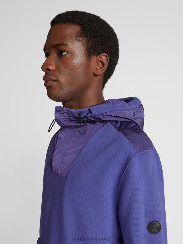 γρ North Sails άνδρες φούτερ με κουκούλα κυματοειδής NZP81242 είδη ένδυσης