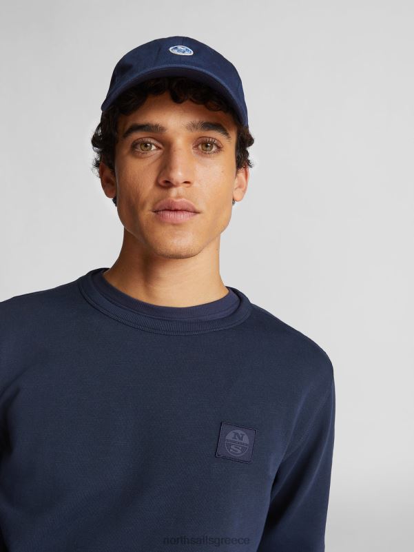 γρ North Sails άνδρες φούτερ με λαιμόκοψη ναυτικό μπλε NZP81282 είδη ένδυσης