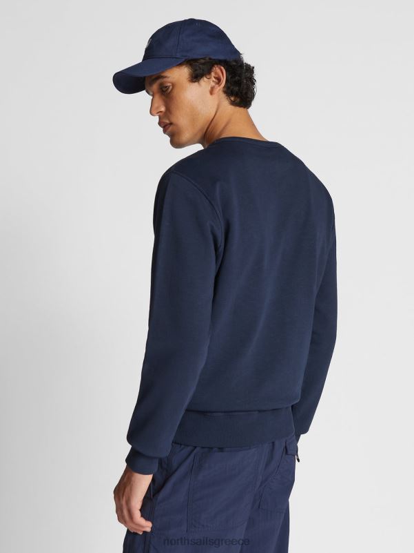 γρ North Sails άνδρες φούτερ με λαιμόκοψη ναυτικό μπλε NZP81282 είδη ένδυσης