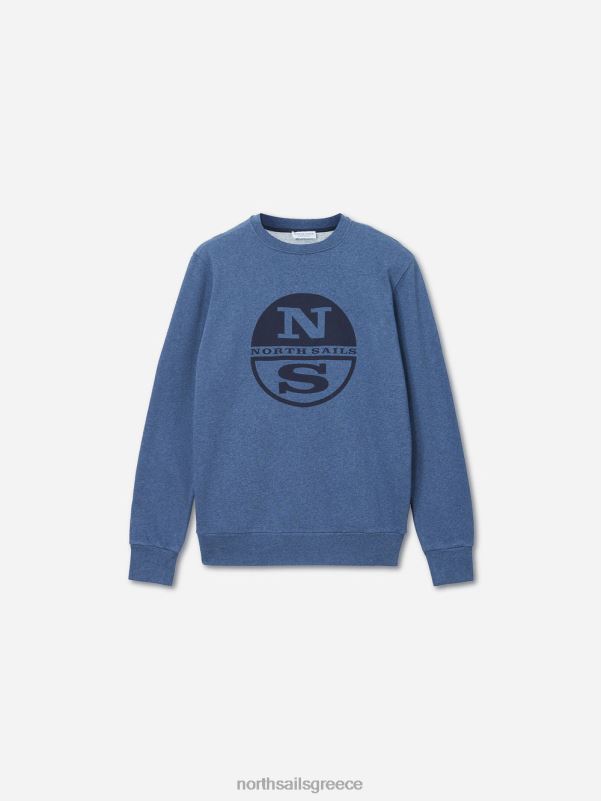 γρ North Sails άνδρες βιολογικό φλις φούτερ τζιν μπλε μελανζέ NZP81324 είδη ένδυσης