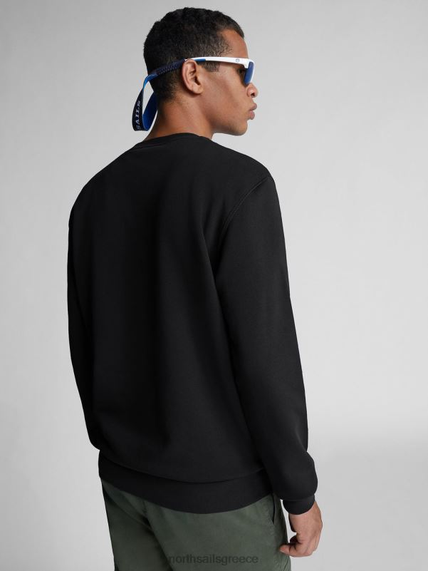 γρ North Sails άνδρες βιολογικό φλις φούτερ μαύρος NZP81326 είδη ένδυσης