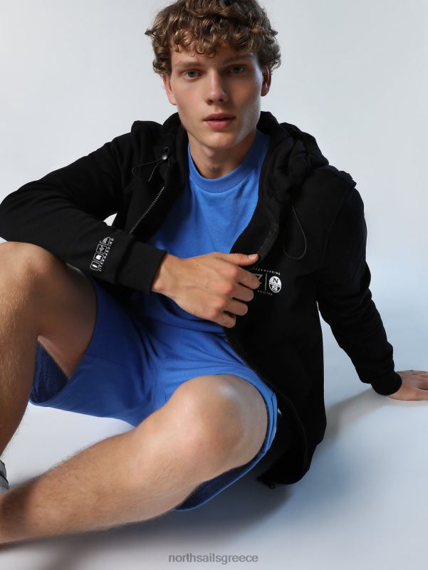 γρ North Sails άνδρες Φούτερ χαρταετός με φούτερ με φερμουάρ μαύρος NZP8264 είδη ένδυσης