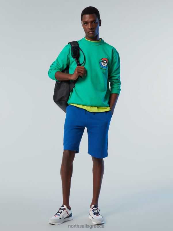 γρ North Sails άνδρες φούτερ με γραφικά στάμπα πράσινο κήπο NZP8265 είδη ένδυσης