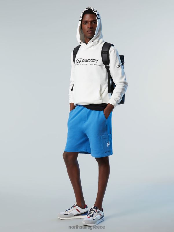 γρ North Sails άνδρες κουκούλα με κεντημένη κουκούλα άσπρο NZP8269 είδη ένδυσης