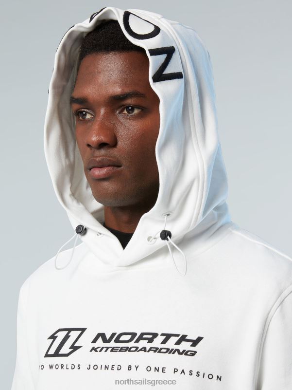 γρ North Sails άνδρες κουκούλα με κεντημένη κουκούλα άσπρο NZP8269 είδη ένδυσης