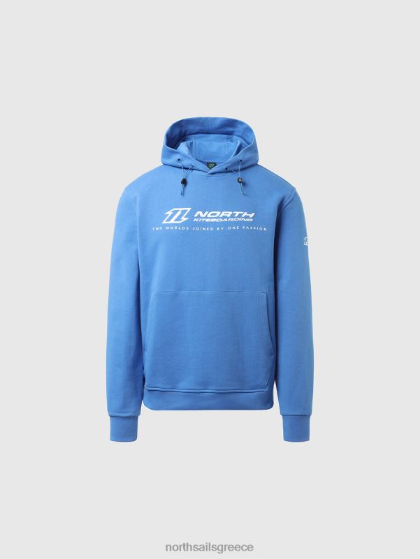 γρ North Sails άνδρες κουκούλα με κεντημένη κουκούλα ψηφιακό μπλε NZP8270 είδη ένδυσης