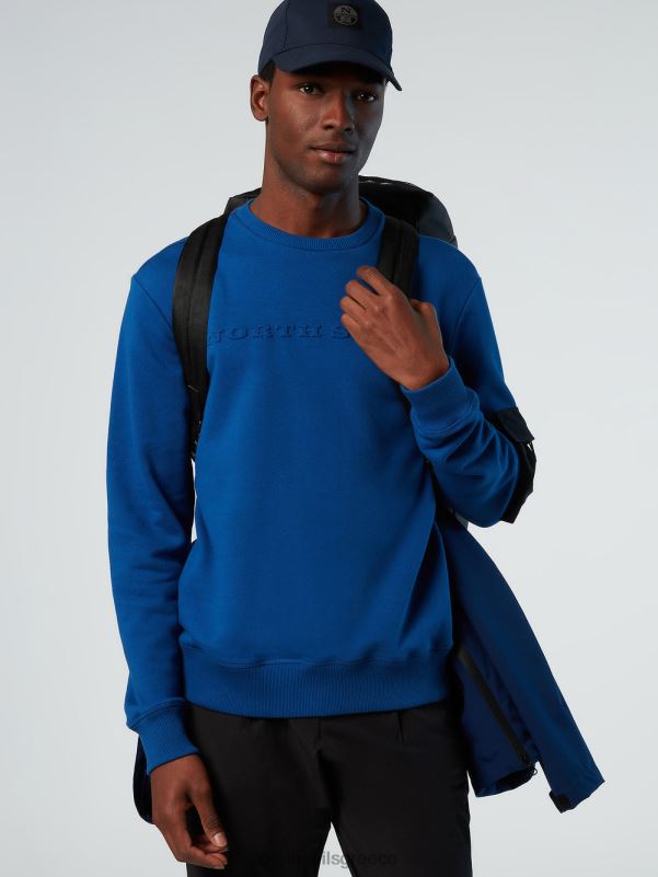 γρ North Sails άνδρες φούτερ με τσέπη μπλε του ωκεανού NZP8271 είδη ένδυσης