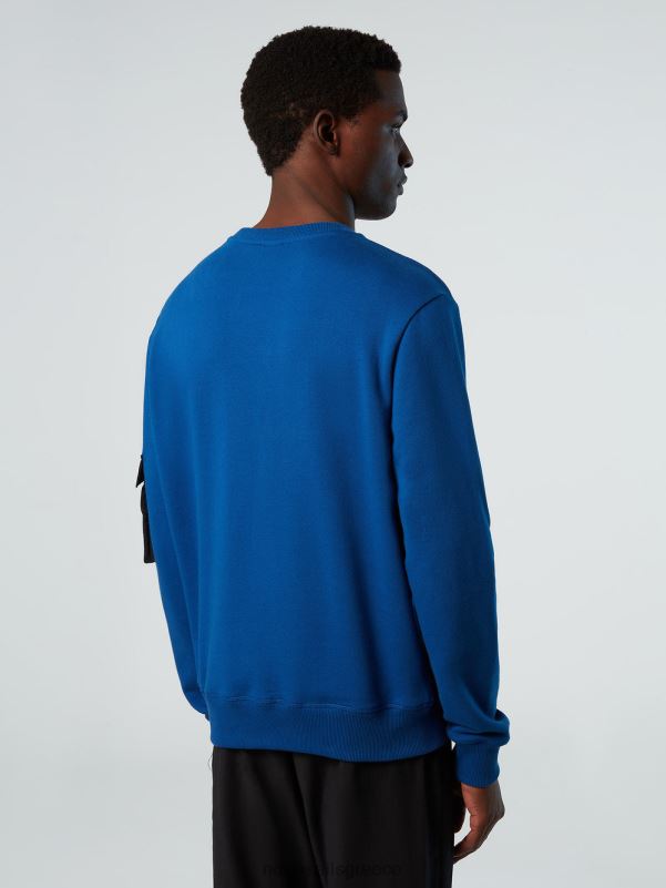 γρ North Sails άνδρες φούτερ με τσέπη μπλε του ωκεανού NZP8271 είδη ένδυσης