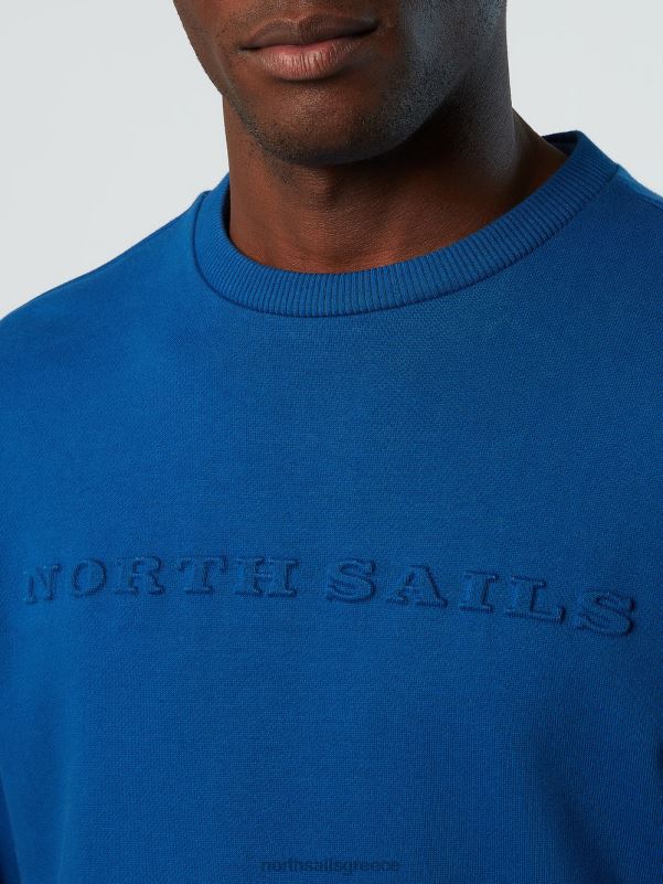 γρ North Sails άνδρες φούτερ με τσέπη μπλε του ωκεανού NZP8271 είδη ένδυσης