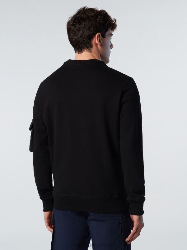 γρ North Sails άνδρες φούτερ με τσέπη μαύρος NZP8272 είδη ένδυσης