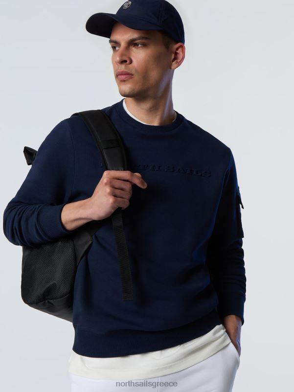 γρ North Sails άνδρες φούτερ με τσέπη ναυτικό μπλε NZP8273 είδη ένδυσης