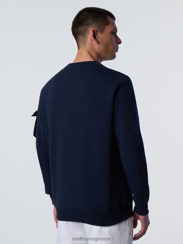 γρ North Sails άνδρες φούτερ με τσέπη ναυτικό μπλε NZP8273 είδη ένδυσης