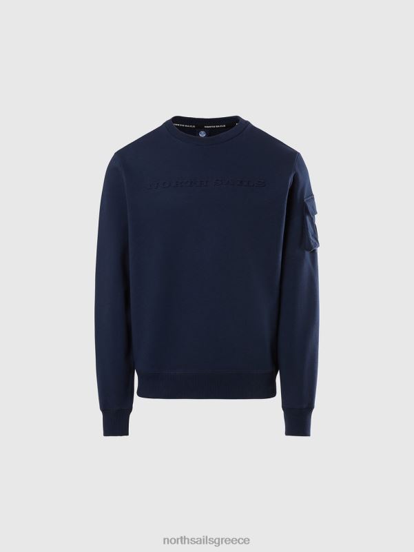 γρ North Sails άνδρες φούτερ με τσέπη ναυτικό μπλε NZP8273 είδη ένδυσης