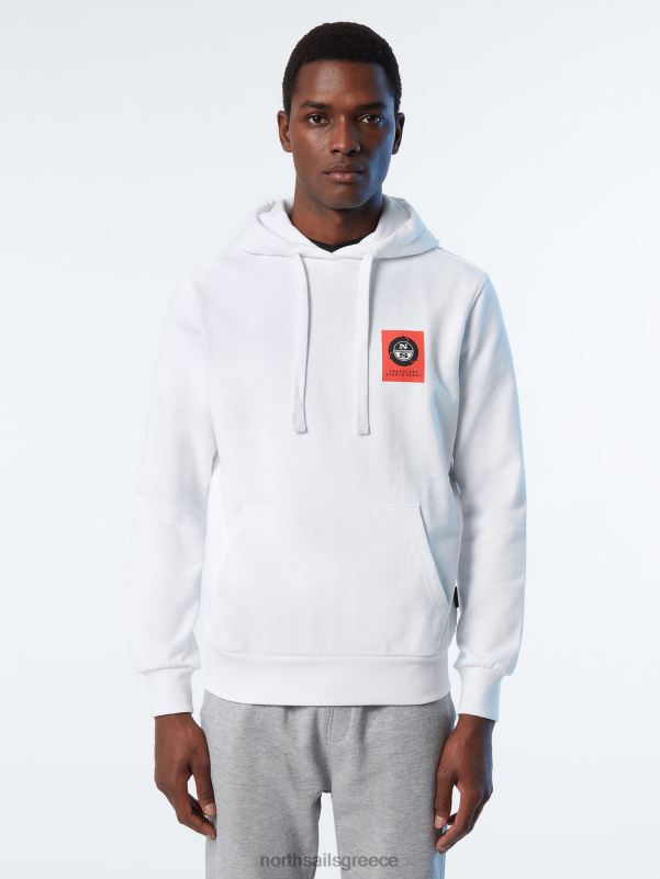 γρ North Sails άνδρες κουκούλα με γραφικές εκτυπώσεις άσπρο NZP8277 είδη ένδυσης