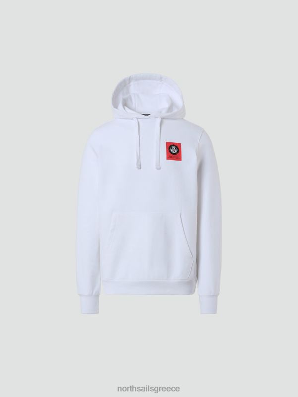 γρ North Sails άνδρες κουκούλα με γραφικές εκτυπώσεις άσπρο NZP8277 είδη ένδυσης