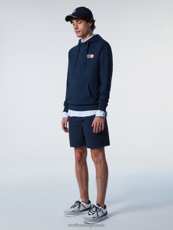 γρ North Sails άνδρες κουκούλα με γραφικές εκτυπώσεις ναυτικό μπλε NZP8278 είδη ένδυσης