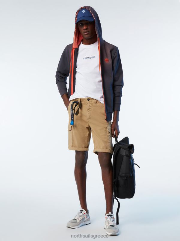 γρ North Sails άνδρες κουκούλα με φερμουάρ ασφάλτος NZP8279 είδη ένδυσης