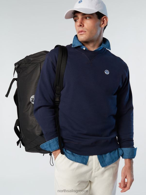 γρ North Sails άνδρες φούτερ με έμπλαστρο με λογότυπο ναυτικό μπλε NZP8283 είδη ένδυσης