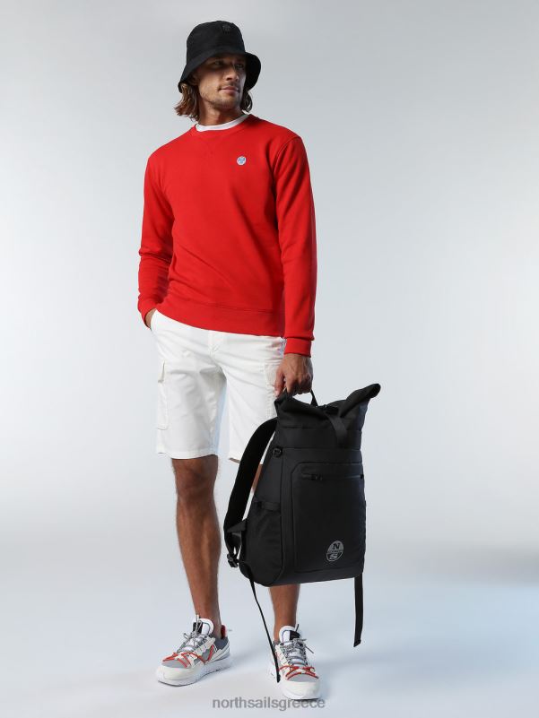 γρ North Sails άνδρες φούτερ με έμπλαστρο με λογότυπο το κόκκινο NZP8285 είδη ένδυσης