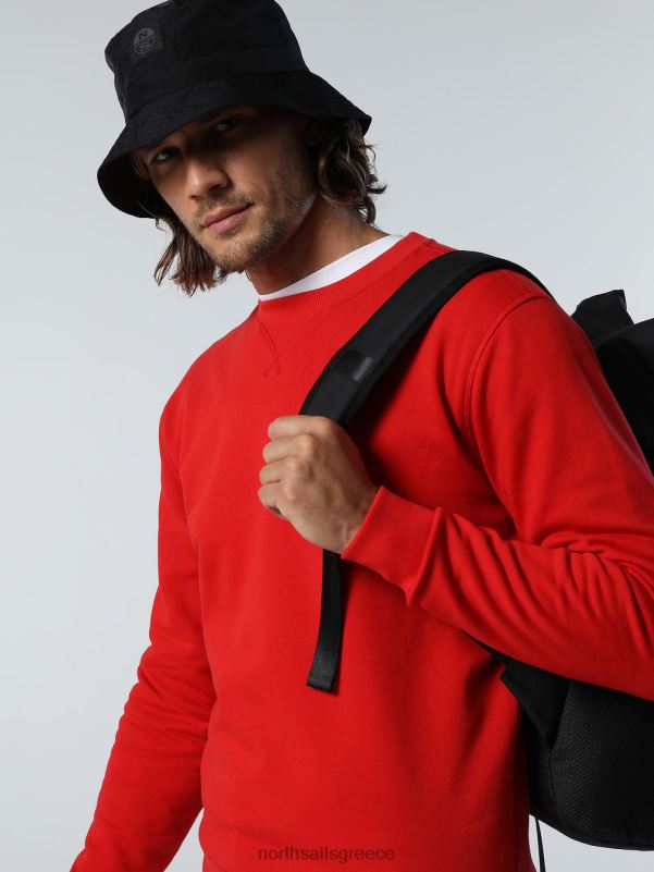 γρ North Sails άνδρες φούτερ με έμπλαστρο με λογότυπο το κόκκινο NZP8285 είδη ένδυσης