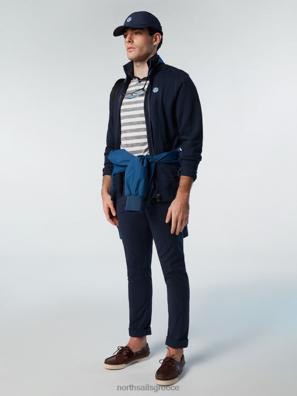γρ North Sails άνδρες φούτερ με φερμουάρ ναυτικό μπλε NZP8288 είδη ένδυσης