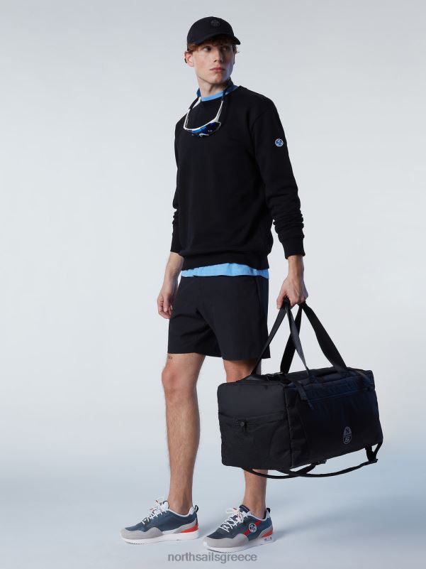 γρ North Sails άνδρες φούτερ με στάμπα στο στήθος μαύρος NZP8295 είδη ένδυσης