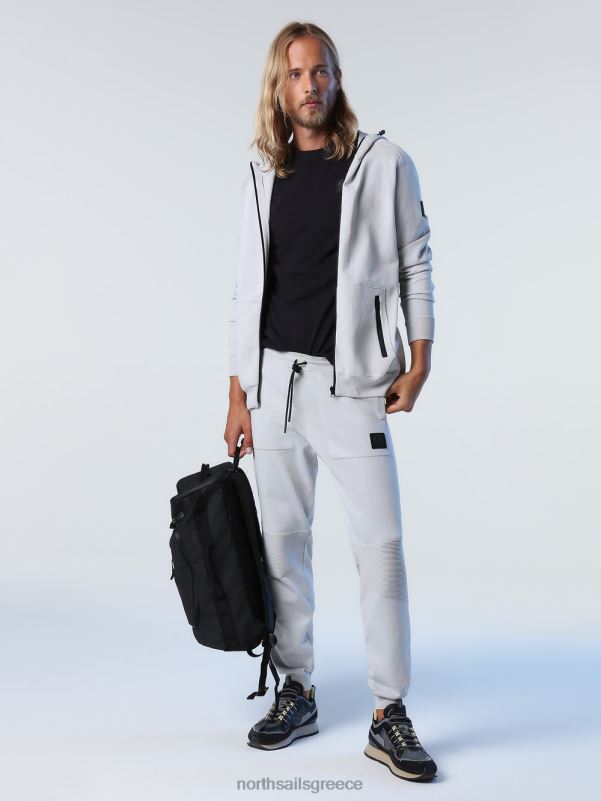 γρ North Sails άνδρες κουκούλα από ανακυκλωμένο πολυεστέρα γκρι βιολετί NZP8721 είδη ένδυσης