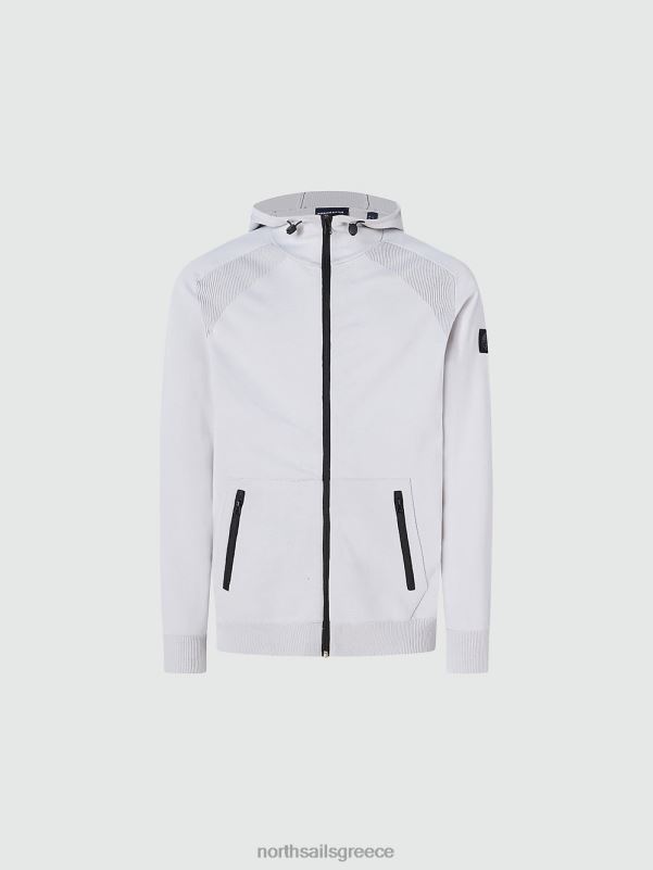 γρ North Sails άνδρες κουκούλα από ανακυκλωμένο πολυεστέρα γκρι βιολετί NZP8721 είδη ένδυσης