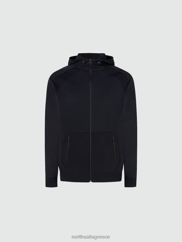 γρ North Sails άνδρες κουκούλα από ανακυκλωμένο πολυεστέρα μαύρος NZP8722 είδη ένδυσης