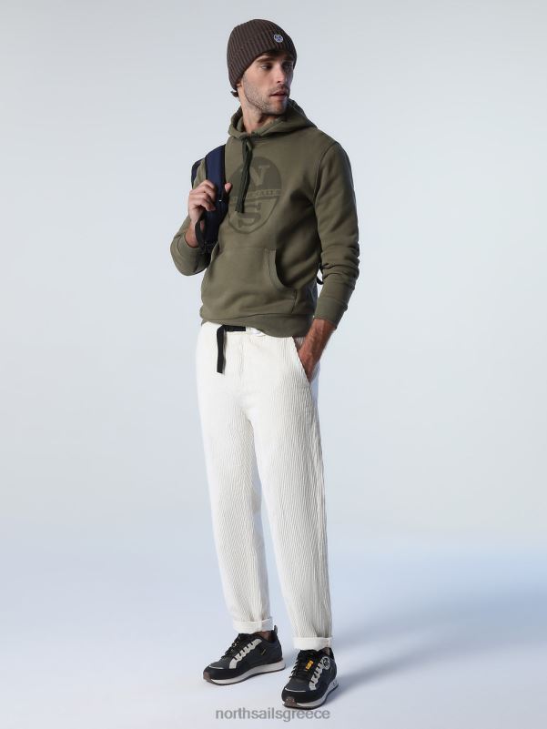 γρ North Sails άνδρες κουκούλα με λογότυπο πράσινο κισσό NZP8785 είδη ένδυσης