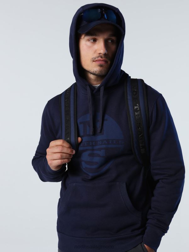 γρ North Sails άνδρες κουκούλα με λογότυπο ναυτικό μπλε NZP8787 είδη ένδυσης