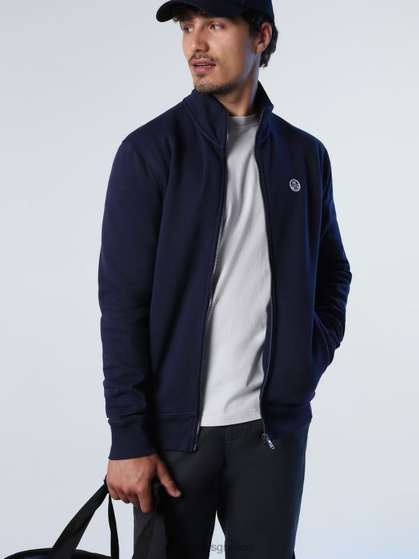 γρ North Sails άνδρες φούτερ με φερμουάρ ναυτικό μπλε NZP8827 είδη ένδυσης