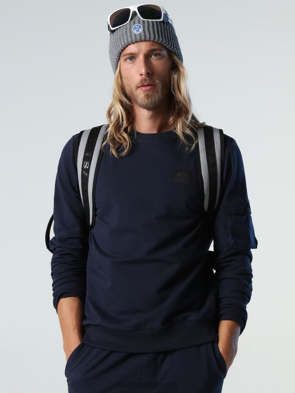 γρ North Sails άνδρες φούτερ με τσέπη ναυτικό μπλε NZP8913 είδη ένδυσης
