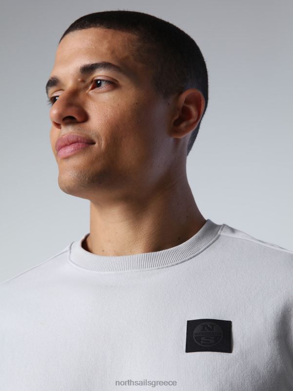 γρ North Sails άνδρες φούτερ με τσέπη γκρι βιολετί NZP8914 είδη ένδυσης