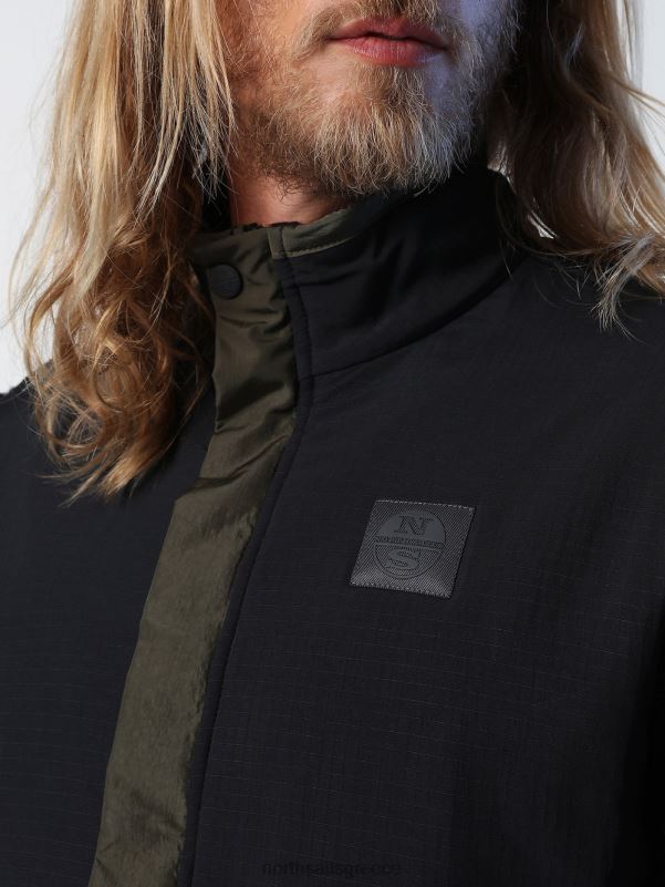 γρ North Sails άνδρες ανακυκλωμένο φλις φούτερ μαύρος NZP8917 είδη ένδυσης