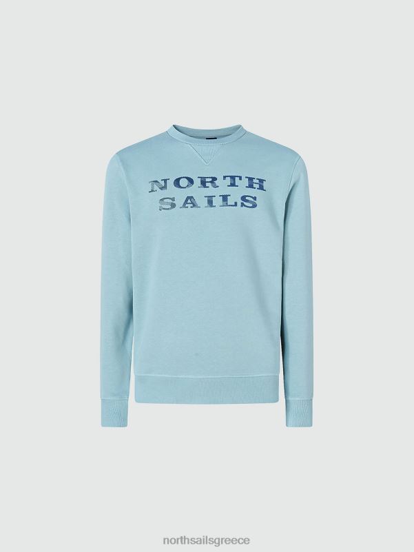 γρ North Sails άνδρες φούτερ με γράμματα ορυκτό μπλε NZP8931 είδη ένδυσης