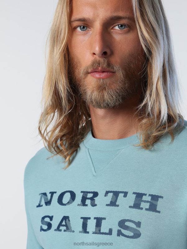 γρ North Sails άνδρες φούτερ με γράμματα ορυκτό μπλε NZP8931 είδη ένδυσης