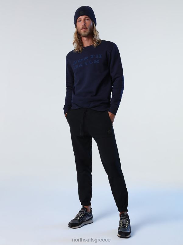 γρ North Sails άνδρες φούτερ με γράμματα ναυτικό μπλε NZP8932 είδη ένδυσης