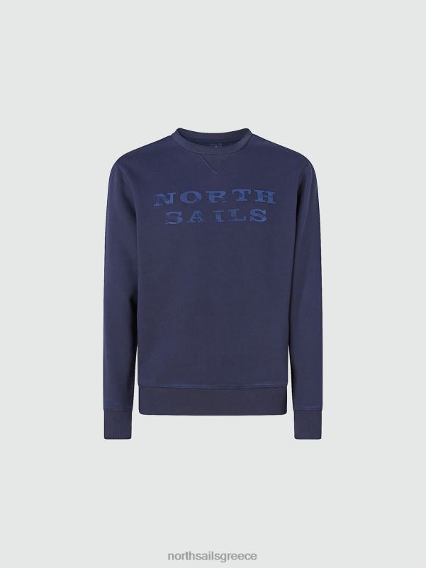 γρ North Sails άνδρες φούτερ με γράμματα ναυτικό μπλε NZP8932 είδη ένδυσης