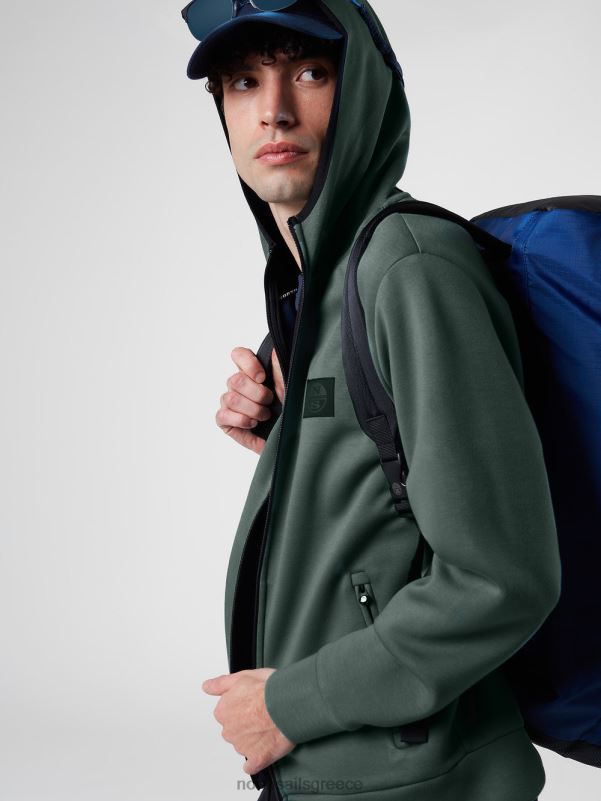 γρ North Sails άνδρες Scuba fleece hoodie στρατιωτικό πράσινο NZP8276 είδη ένδυσης