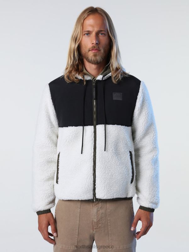 γρ North Sails άνδρες ανακυκλωμένο φλις φούτερ marshmallow NZP81017 είδη ένδυσης