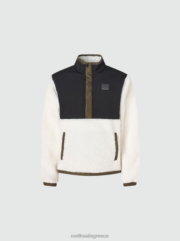 γρ North Sails άνδρες ανακυκλωμένο φλις φούτερ marshmallow NZP8916 είδη ένδυσης