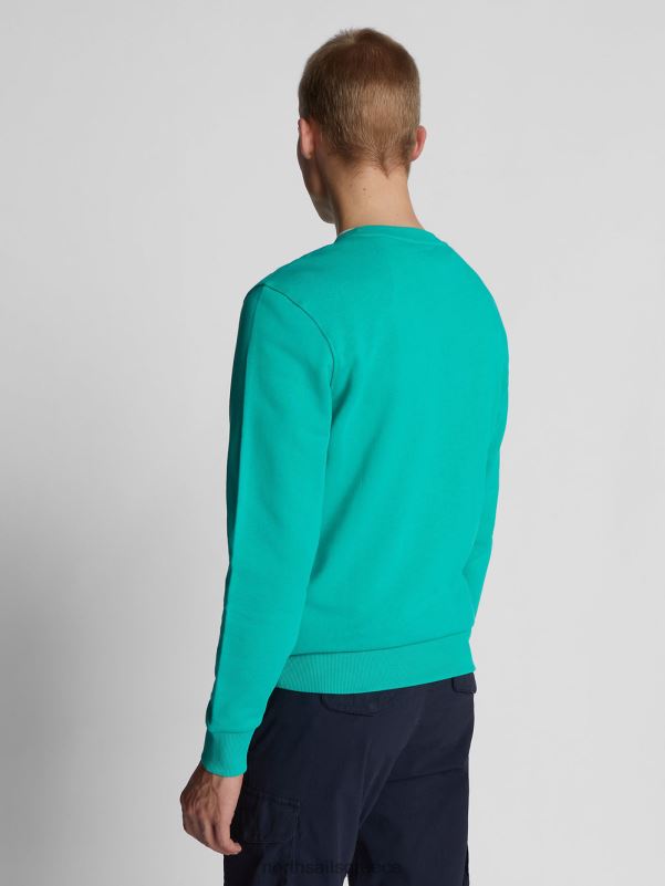 γρ North Sails άνδρες φούτερ με λογότυπο maxi σμαράγδι NZP81227 είδη ένδυσης