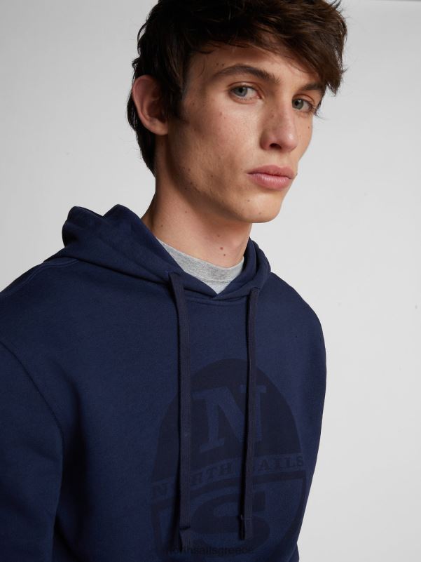 γρ North Sails άνδρες φούτερ με λογότυπο maxi ναυτικό μπλε NZP81287 είδη ένδυσης