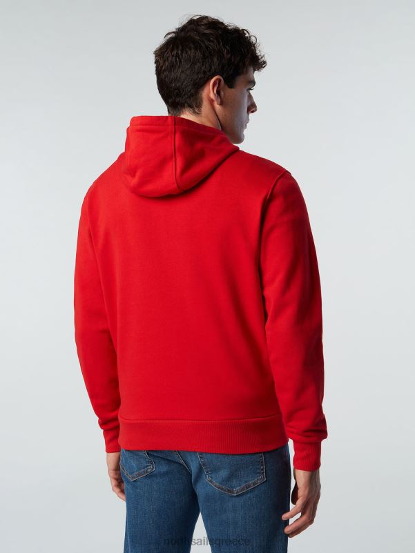 γρ North Sails άνδρες Φούτερ με λογότυπο maxi το κόκκινο NZP8298 είδη ένδυσης