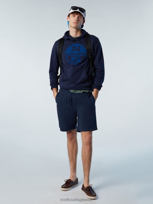 γρ North Sails άνδρες Φούτερ με λογότυπο maxi ναυτικό μπλε NZP8299 είδη ένδυσης
