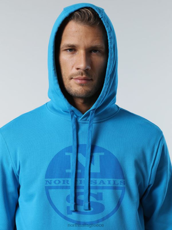 γρ North Sails άνδρες Φούτερ με λογότυπο maxi τουρκουάζ NZP8300 είδη ένδυσης