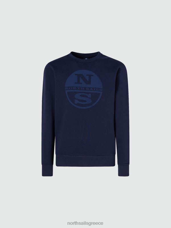 γρ North Sails άνδρες φούτερ με λογότυπο maxi ναυτικό μπλε NZP8950 είδη ένδυσης