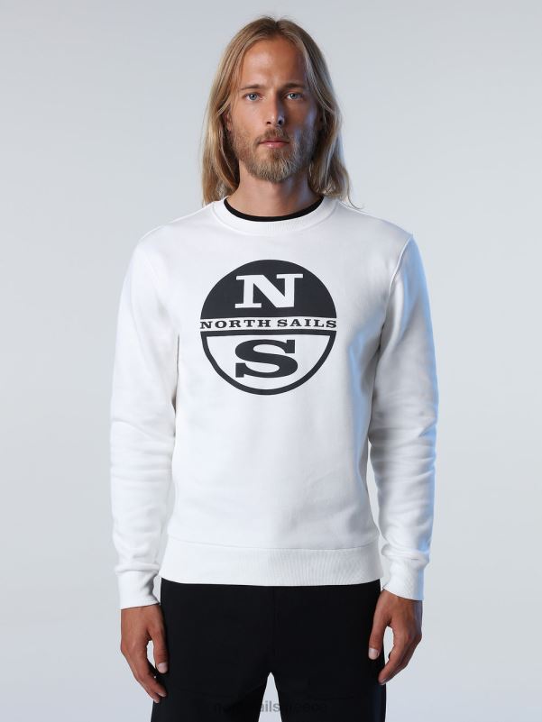 γρ North Sails άνδρες φούτερ με λογότυπο maxi marshmallow NZP8948 είδη ένδυσης