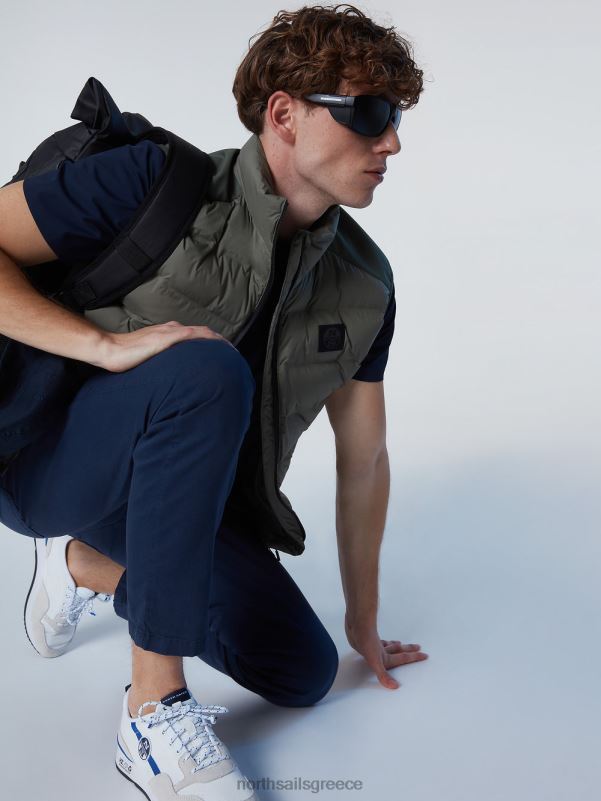 γρ North Sails άνδρες γιλέκο χρησιμότητας στρατιωτικό πράσινο NZP825 είδη ένδυσης